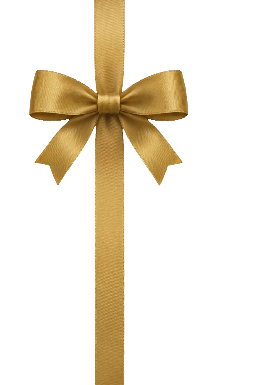 Laço de presente Dourado